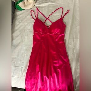 Mini pink dress